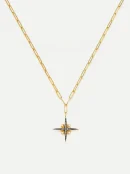 North Star Pearl Chain Necklace